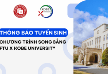 THÔNG BÁO TUYỂN SINH CHƯƠNG TRÌNH SONG BẰNG GIỮA TRƯỜNG ĐẠI HỌC NGOẠI THƯƠNG & ĐẠI HỌC KOBE, NHẬT BẢN, 2027